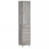 Aparador alto madera contrachapada gris Sonoma 34,5x34x180