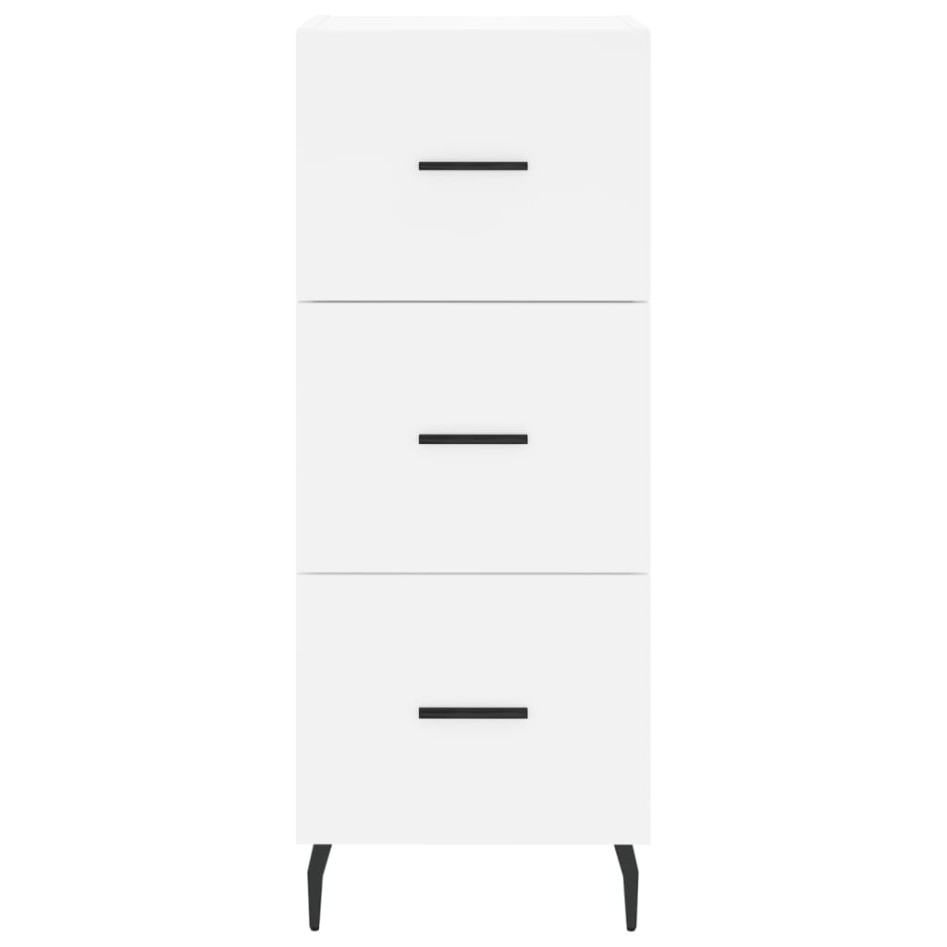 Aparador alto madera contrachapada blanco 34,5x34x180