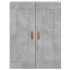 Aparador alto madera contrachapada gris hormigón 69,5x34x180