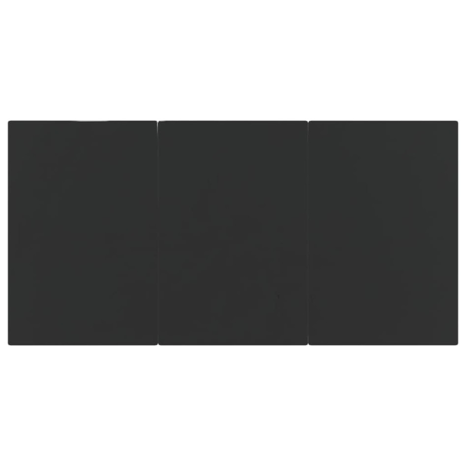 Juego de comedor jardín 5 pzas ratán sintético acero gris