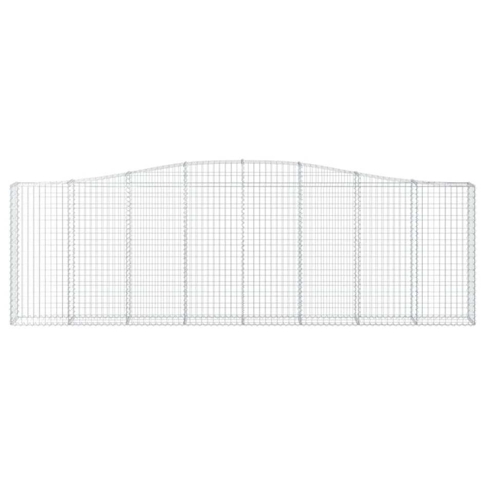 Cestas de gaviones 2 uds forma de arco hierro