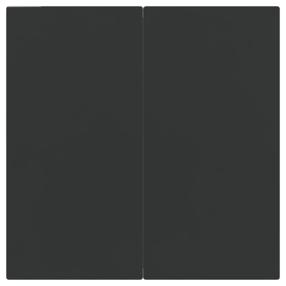 Juego de comedor jardín 3 pzas ratán sintético acero gris