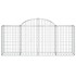 Cestas de gaviones 3 uds forma de arco hierro 200x50x80/100