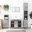 Set muebles de baño 2 piezas madera contrachapada gris hormigón