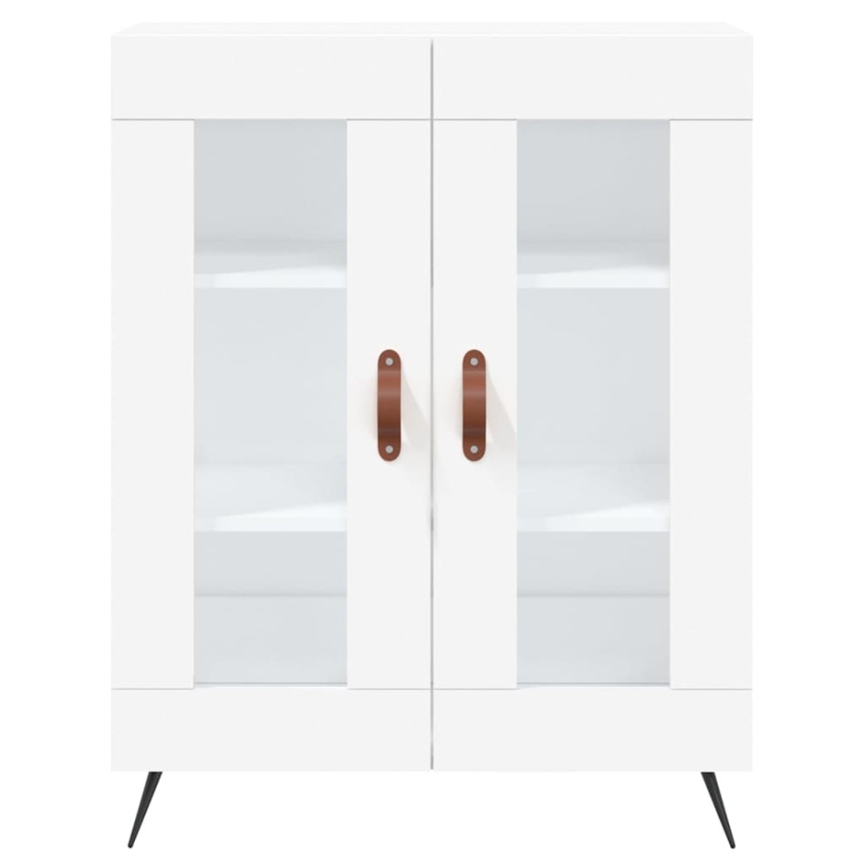 Aparador alto madera contrachapada blanco 69,5x34x180