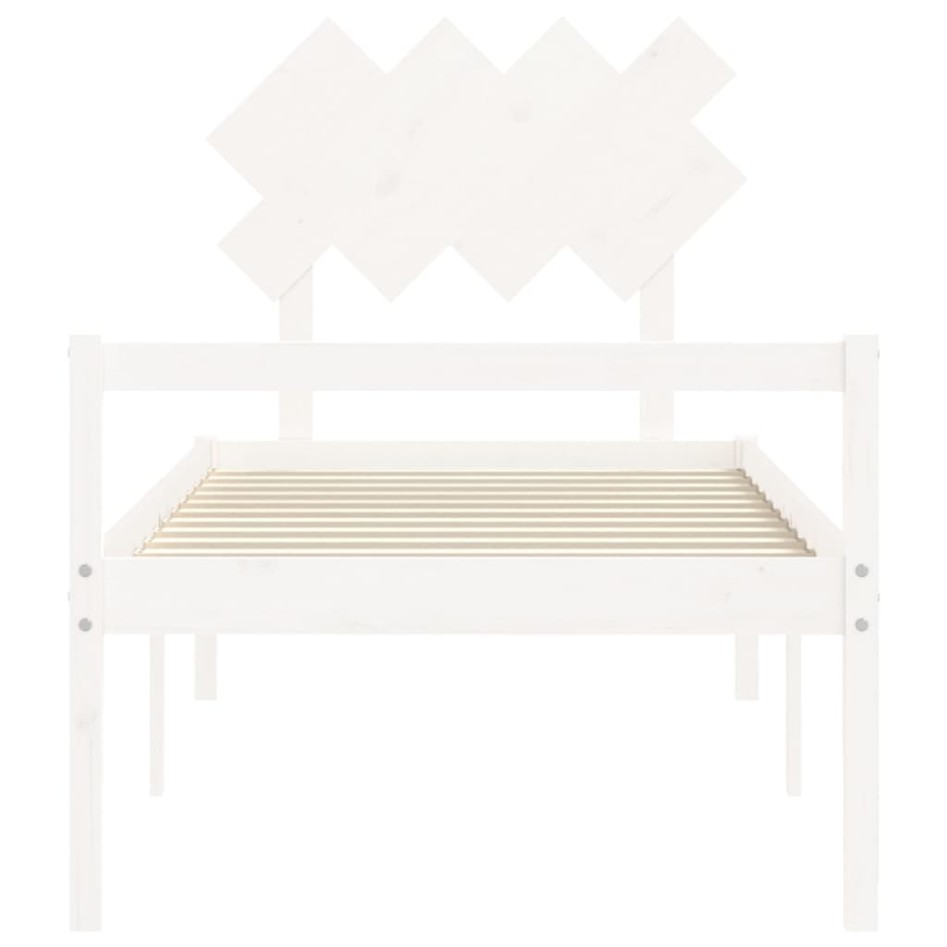 Cama para personas mayores con cabecero madera maciza