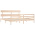 Cama para personas mayores con cabecero madera