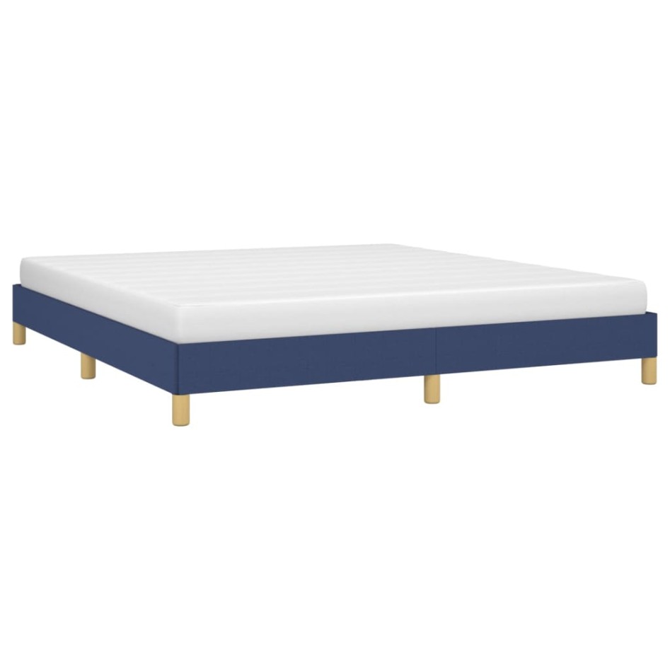 Estructura de cama tela azul 180x200