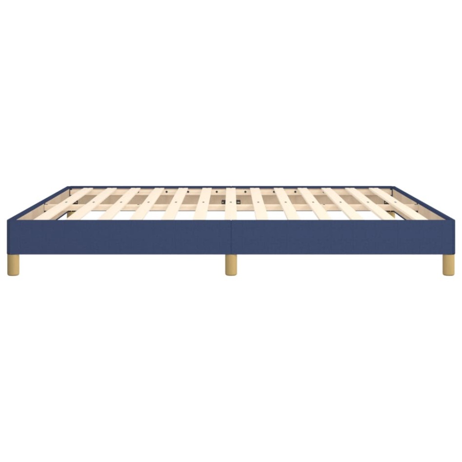 Estructura de cama tela azul 180x200