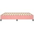 Estructura de cama de terciopelo rosa 160x200