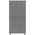 Armario HAMAR madera maciza pino gris oscuro 89x50x180