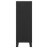 Baúl de almacenaje industrial metal negro 75x40x115