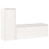 Muebles para TV 2 piezas madera maciza de pino