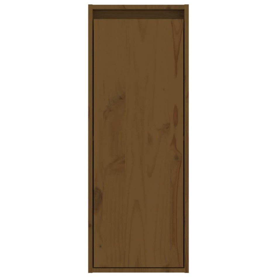 Muebles para TV 2 piezas madera maciza de pino marrón