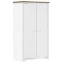 Armario BODO madera maciza pino blanco y marrón 101x52x176,5