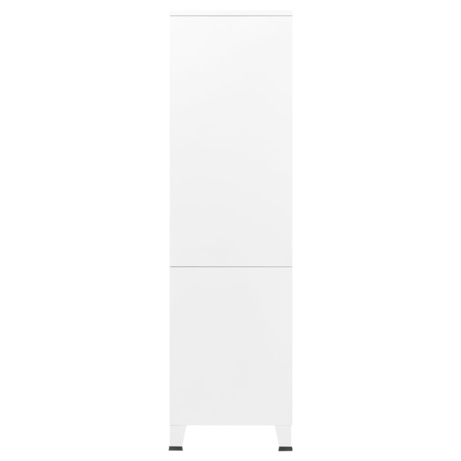 Armario industrial de metal blanco 90x50x180