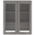 Aparador superior HAMAR pino macizo gris claro 85x35x100