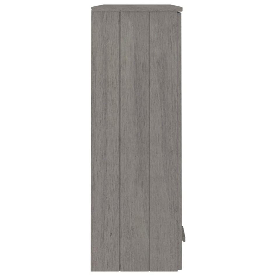 Aparador superior HAMAR pino macizo gris claro 85x35x100