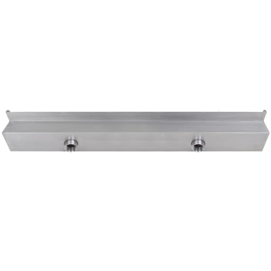 Fuente cascada rectangular LED piscina acero inoxidable 90