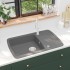 Fregadero de cocina con un seno de granito