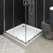 Plato de ducha cuadrado de ABS blanco 80x80 cm