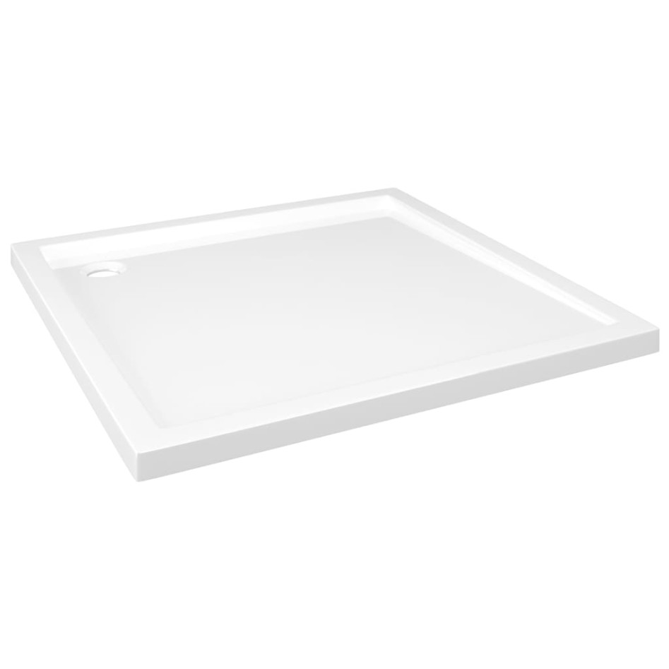 Plato de ducha cuadrado de ABS blanco 80x80