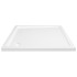 Plato de ducha cuadrado de ABS blanco 80x80