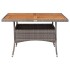 Mesa comedor para jardín ratán sintético madera de acacia