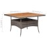 Mesa comedor para jardín ratán sintético madera de acacia