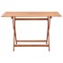 Mesa de jardín plegable madera maciza de eucalipto 120x70x75