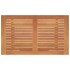 Mesa de jardín plegable madera maciza de eucalipto 120x70x75