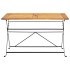 Mesa plegable de jardín de madera maciza de acacia 120x70x74