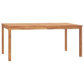 Mesa de comedor de jardín madera maciza de teca 180x90x77
