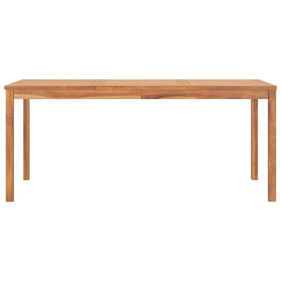 Mesa de comedor de jardín madera maciza de teca 180x90x77