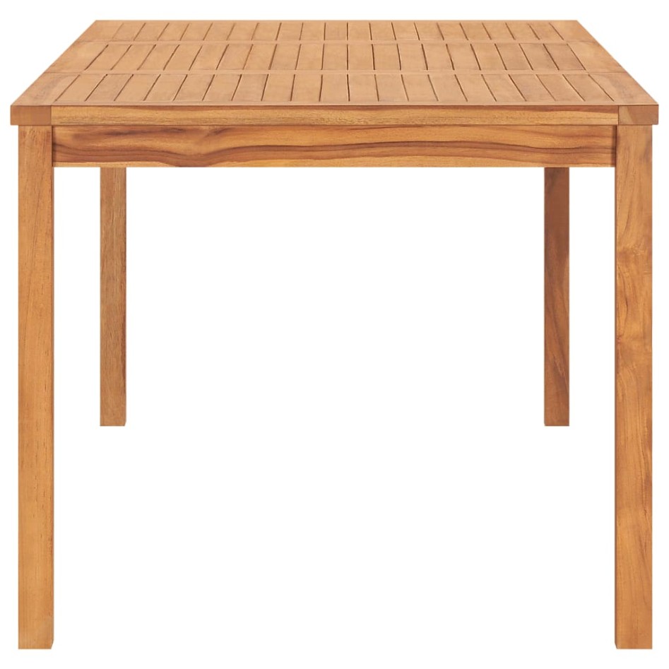 Mesa de comedor de jardín madera maciza de teca 180x90x77