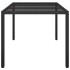 Mesa jardín vidrio templado ratán sintético 150x90x75 cm