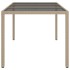 Mesa jardín vidrio templado ratán sintético 150x90x75 cm