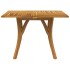 Mesa de jardín madera maciza de acacia 110x110x75