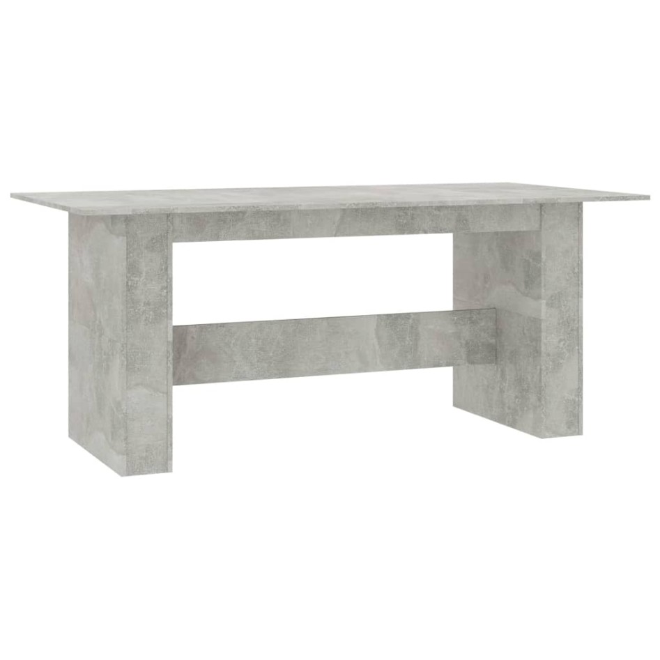Mesa de comedor madera de ingeniería gris hormigón 180x90x76