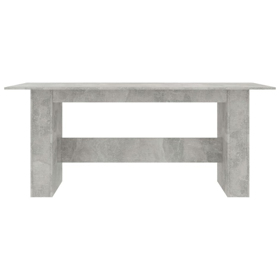 Mesa de comedor madera de ingeniería gris hormigón 180x90x76