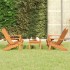Juego de muebles de jardín Adirondack 3 piezas madera