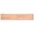 Tablero mesa madera tratada borde natural marrón