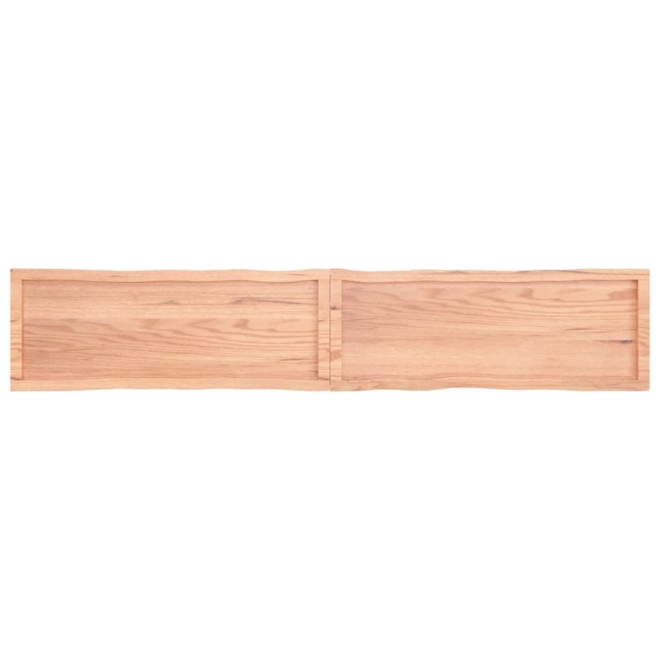 Tablero mesa madera tratada borde natural marrón