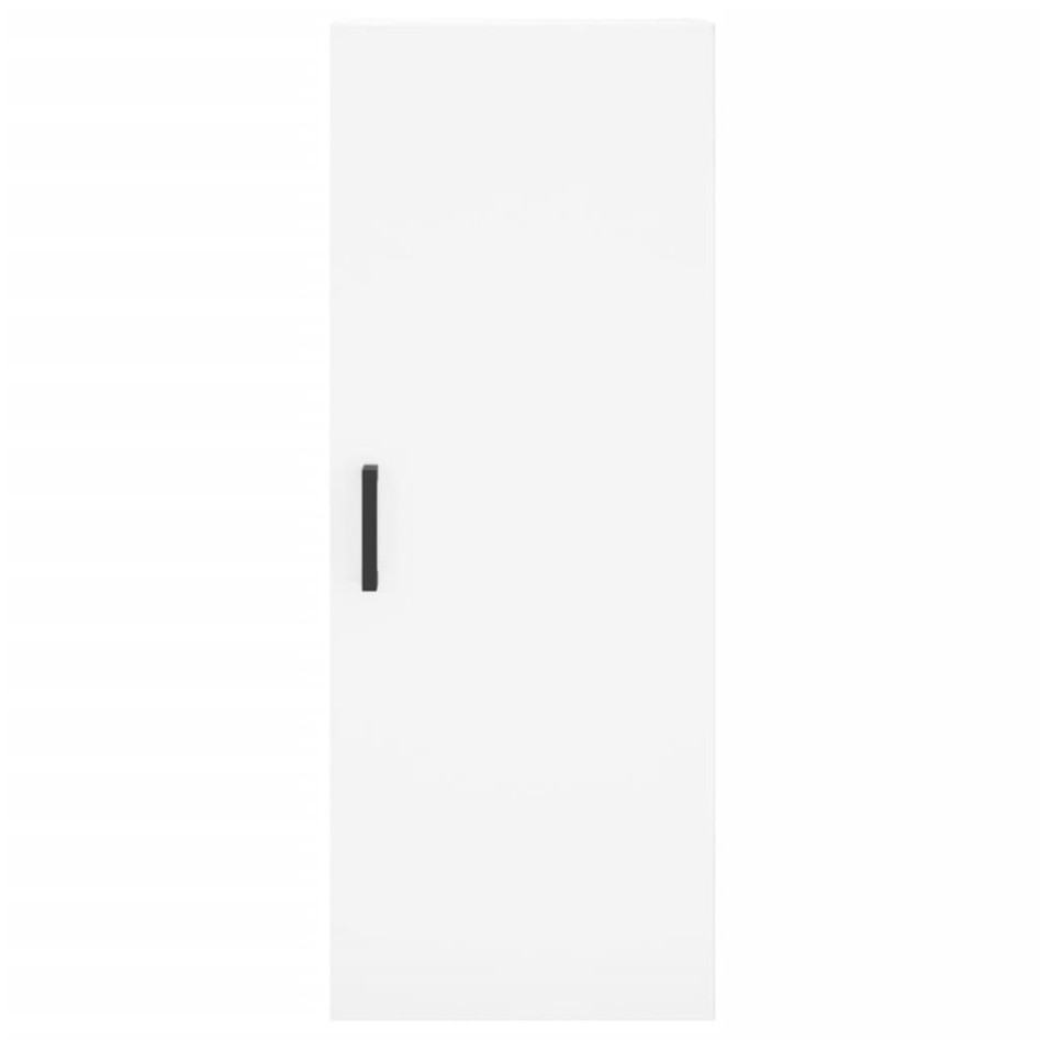 Aparador alto madera contrachapada blanco 34,5x34x180