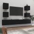 Set de muebles para TV 6 piezas madera contrachapada
