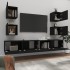 Set de muebles para TV 6 piezas madera contrachapada