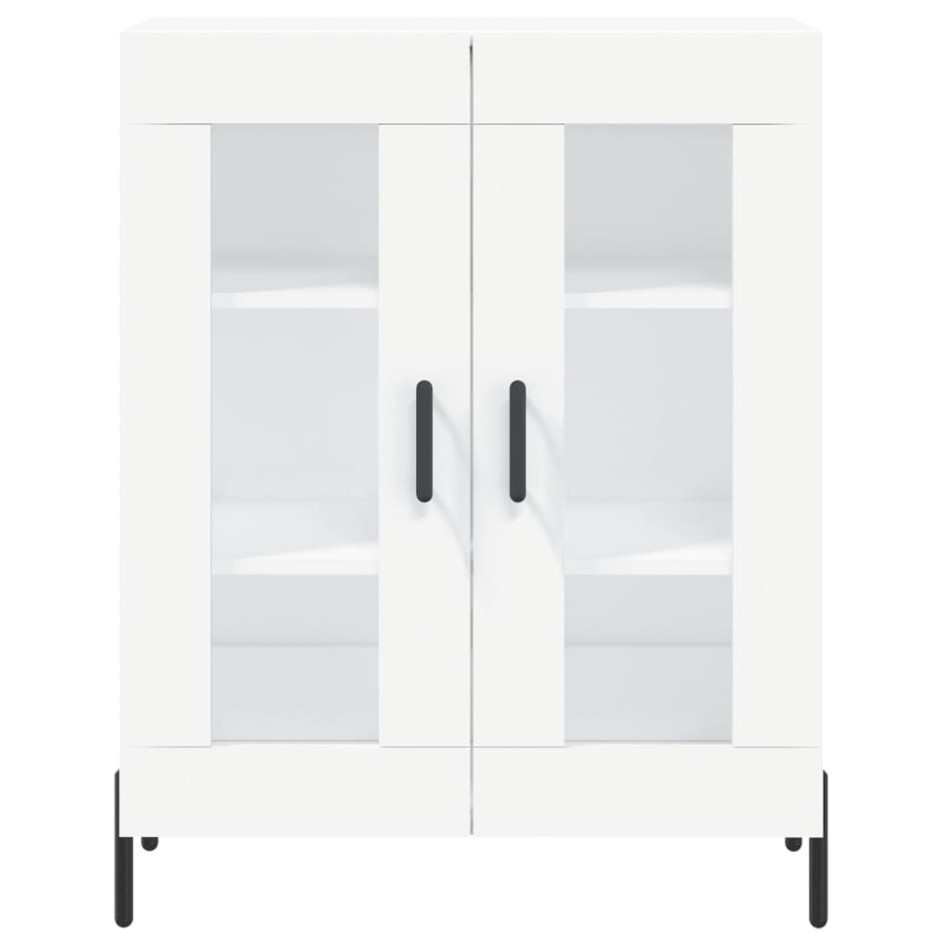 Aparador alto madera contrachapada blanco 69,5x34x180