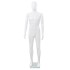 Maniquí de hombre completo base vidrio blanco brillante 185