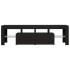 Mueble de TV con luces LED negro 140x36,5x40