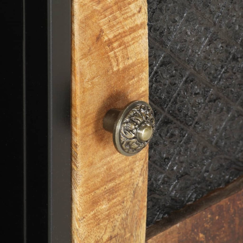 Mueble para TV de madera maciza de mango rugosa 90x30x40